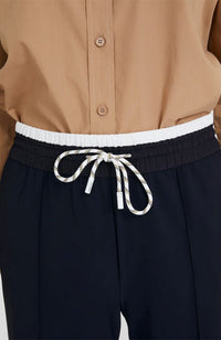 Drawstring Waist Stripe Pant