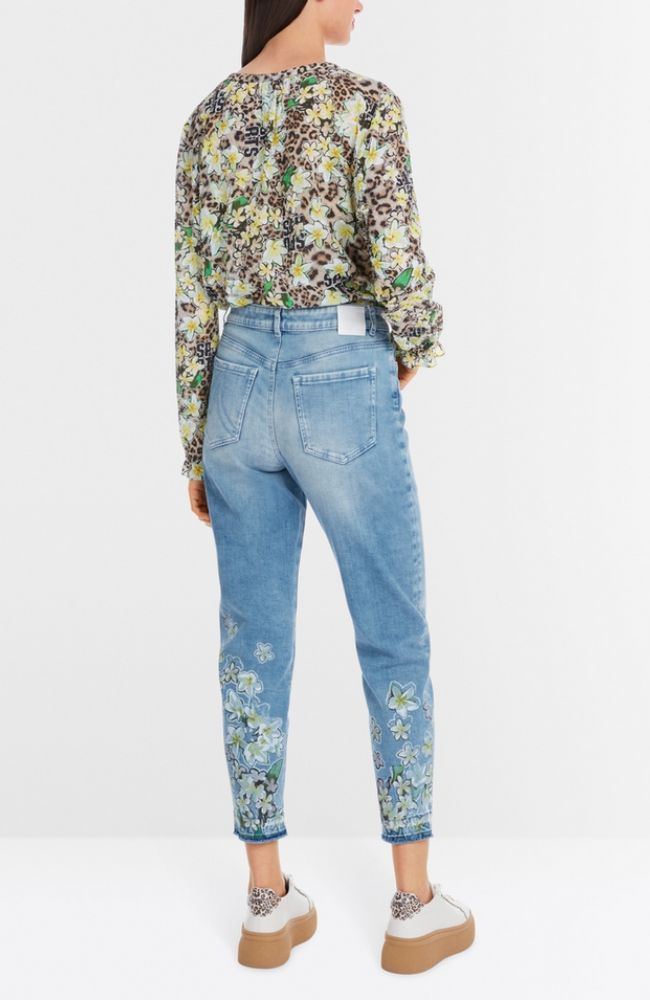 Rivne Denim Jean with Flowers