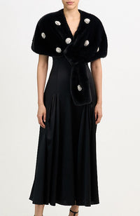 Rhinestone Dahlia Gianella Stole