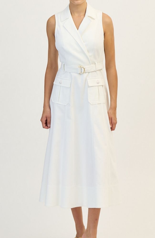 White Denim Lenessa Dress