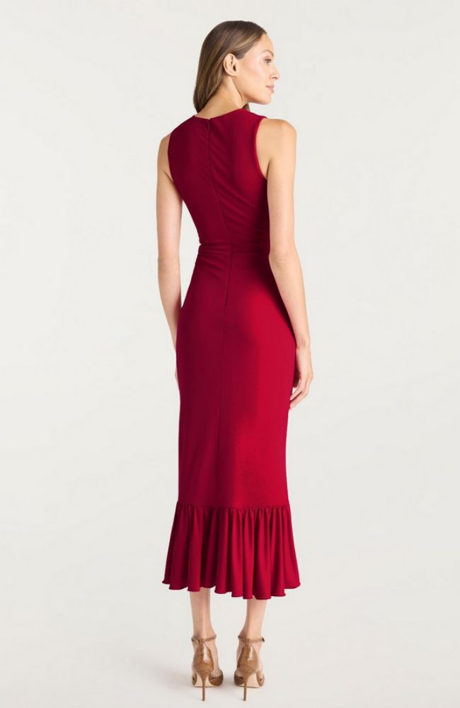 Fatima Dress in Burgundy Plum