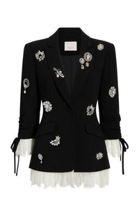 Crystal Brooch Roxie Blazer
