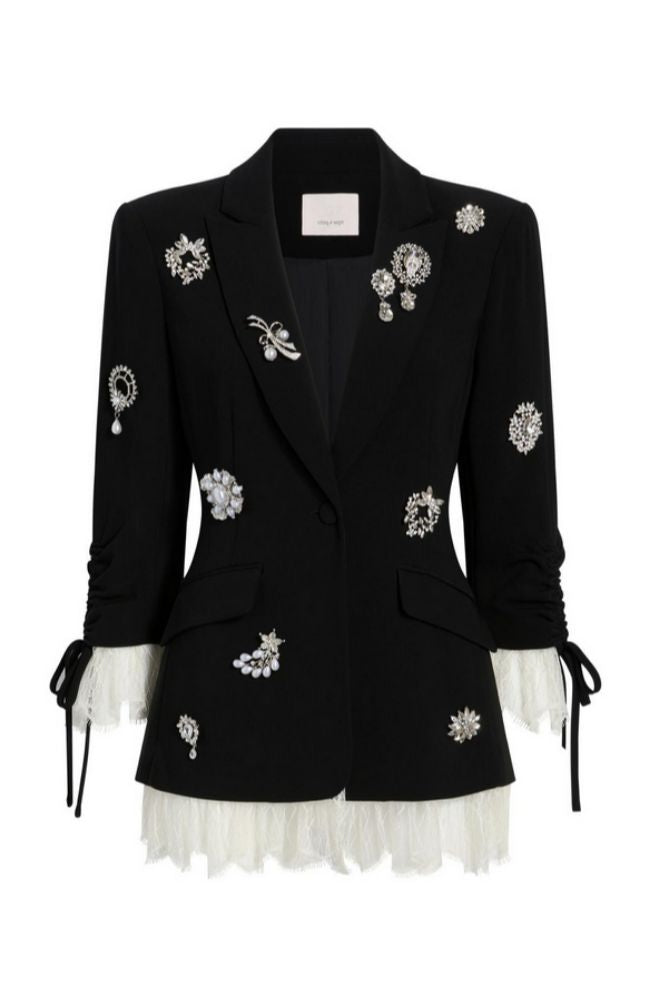 Crystal Brooch Roxie Blazer