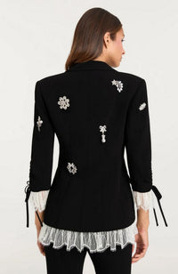 Crystal Brooch Roxie Blazer