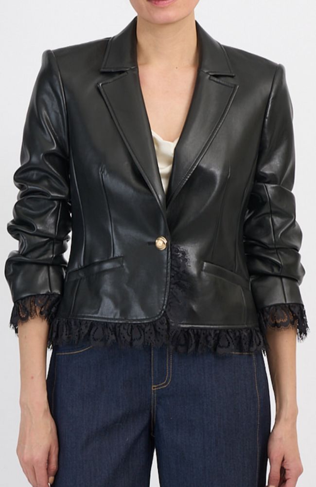 Vegan Leather Le Petit Roxie Blazer