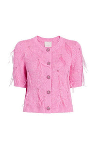 Coralie Cardigan in Electric Pink