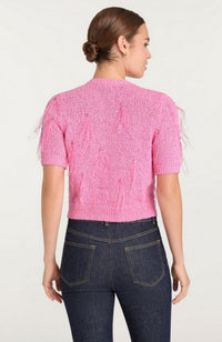 Coralie Cardigan in Electric Pink