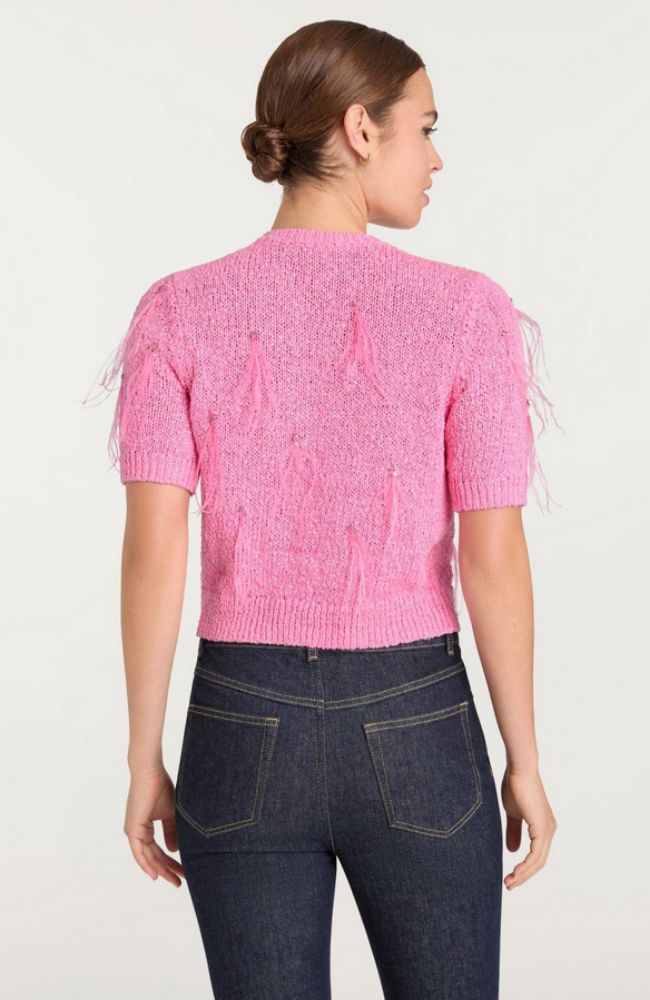Coralie Cardigan in Electric Pink