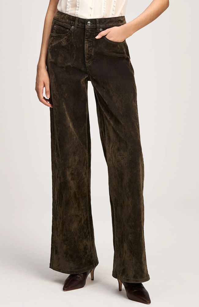 Flocked Betsy Jeans