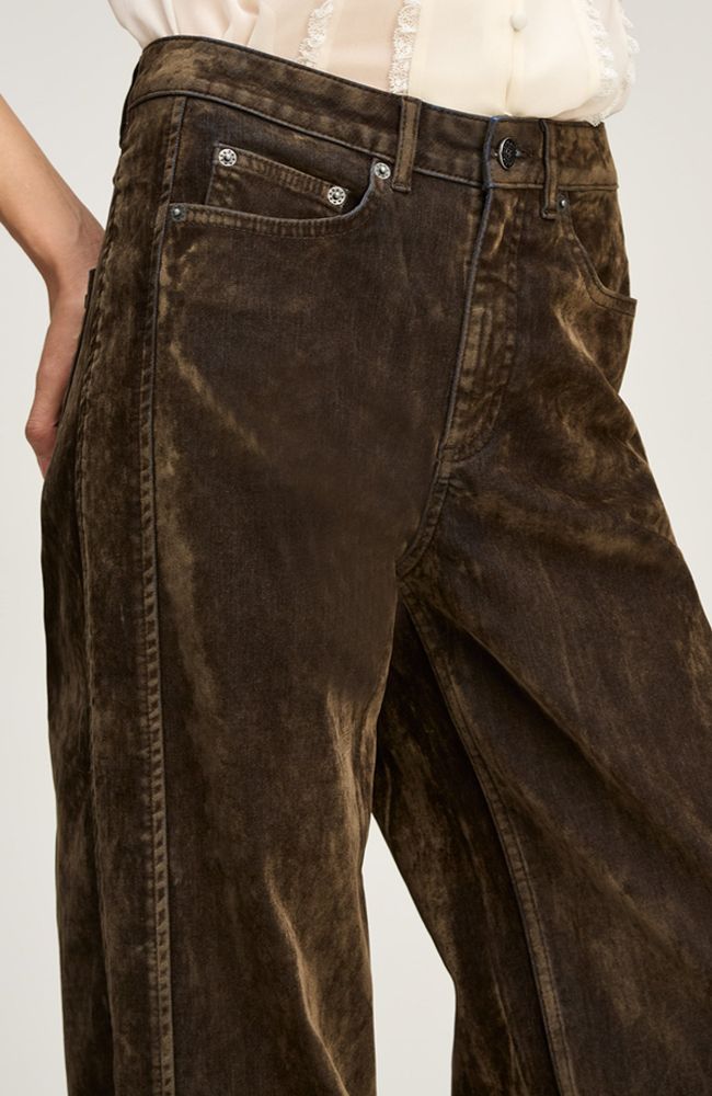 Flocked Betsy Jeans