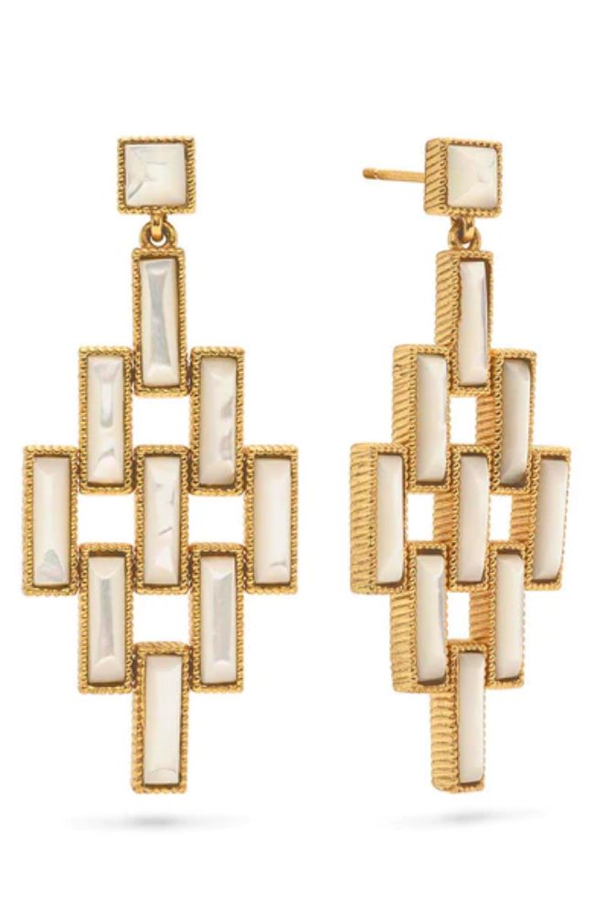 Pathway Post Drop Earring MOP