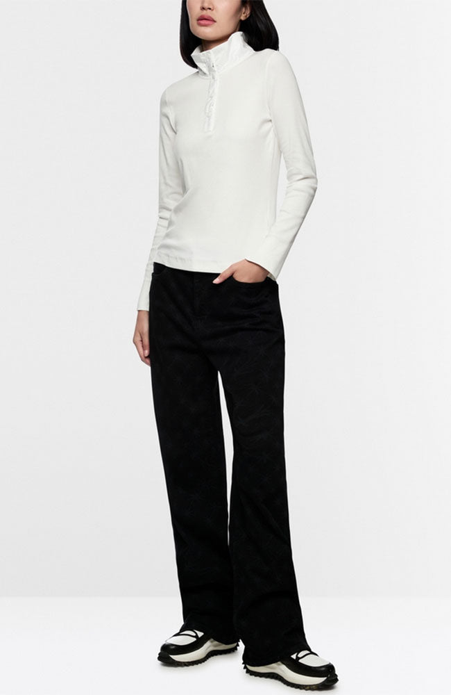 LS Quarter Button Tshirt