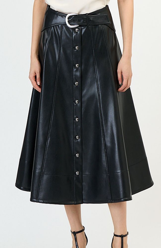 Vegan Leather Briony Skirt