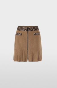 Leopard Trim Skirt