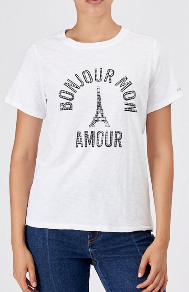Rhinestone Eiffel Tower Tee
