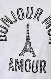 Rhinestone Eiffel Tower Tee