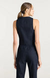 Metallic Pinstripe Anderson Vest
