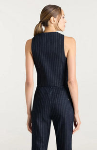 Metallic Pinstripe Anderson Vest
