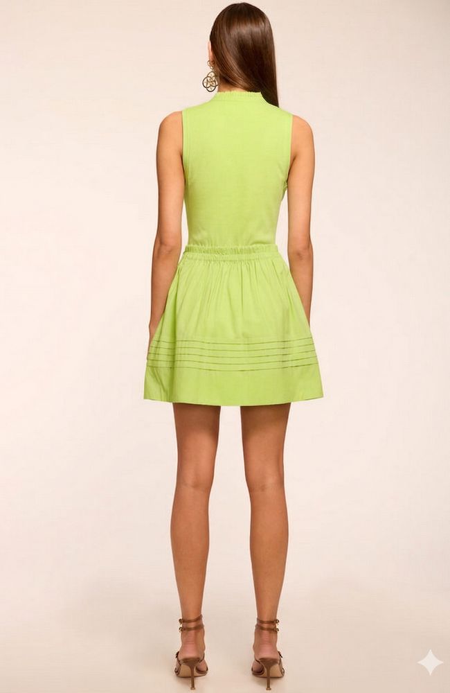 Orla Dress in Bright Lime