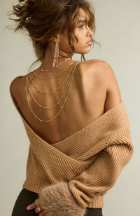Lisa Faux Fur Knit Top