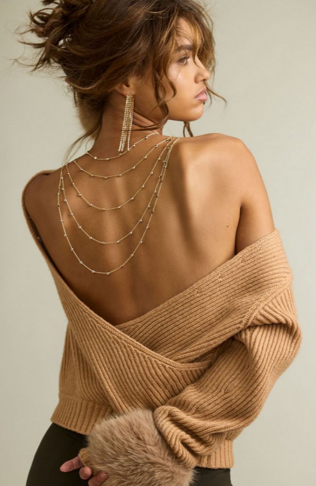 Lisa Faux Fur Knit Top