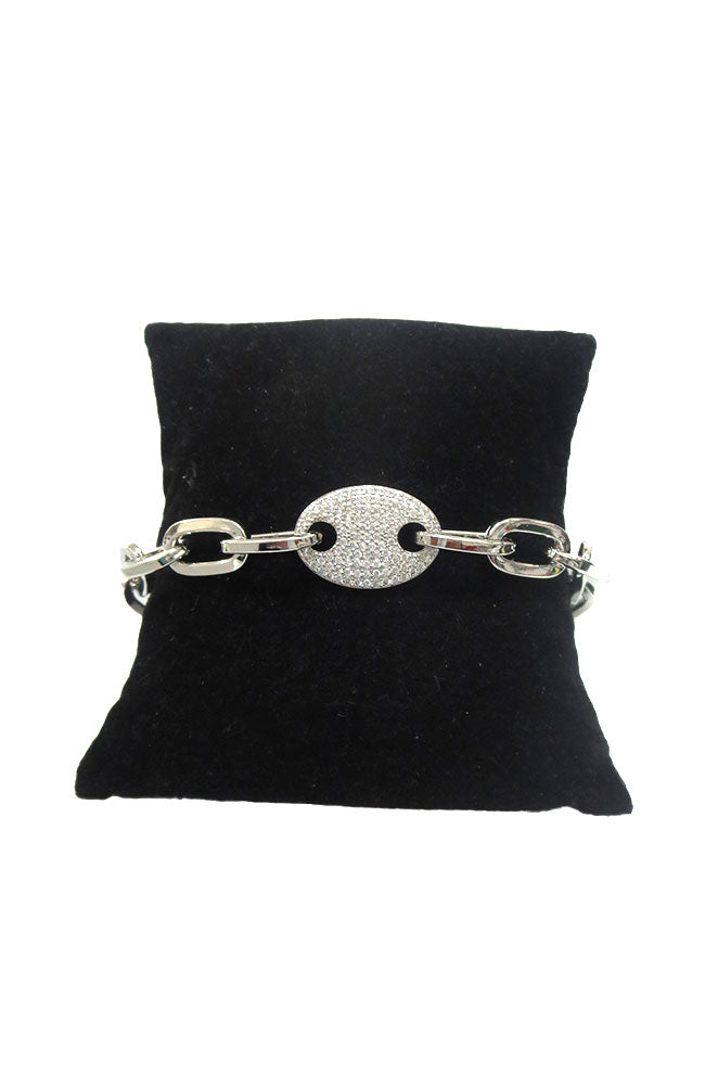 Med Link Bracelet CZ Center