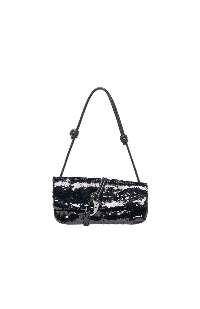 Alice-L Handbag in Black Sequins