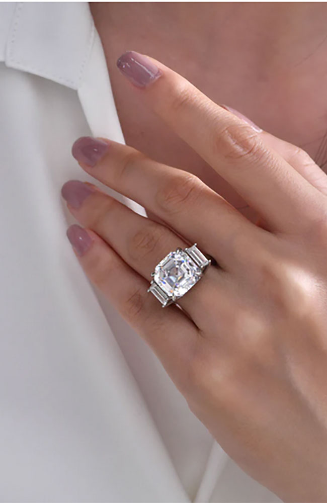 Arabella 04 Diamond White Ring 7