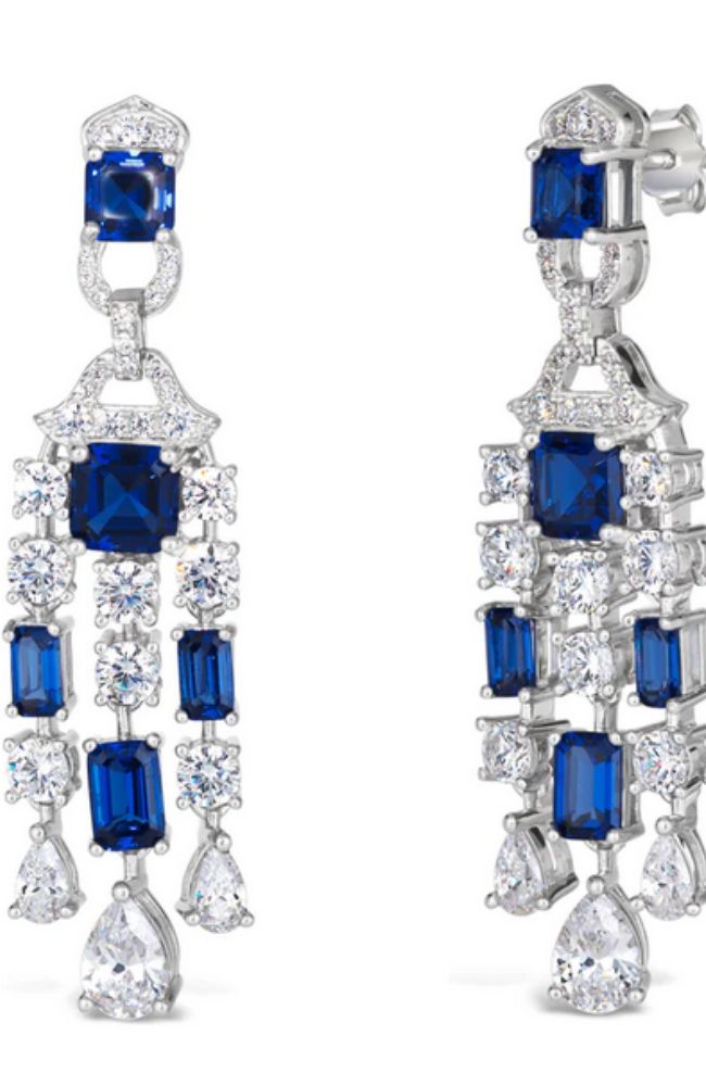 Arabella 07 Blue Sapphire Earrings