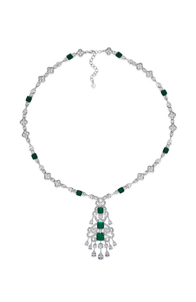 Arabella 17 Emerald Green Necklace