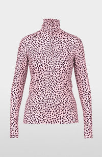 Chalk Pink Printed Turtleneck