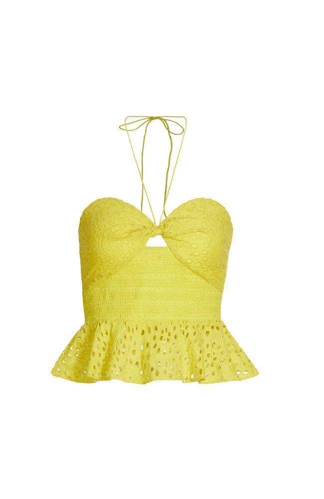 Livia Halter Peplum Top