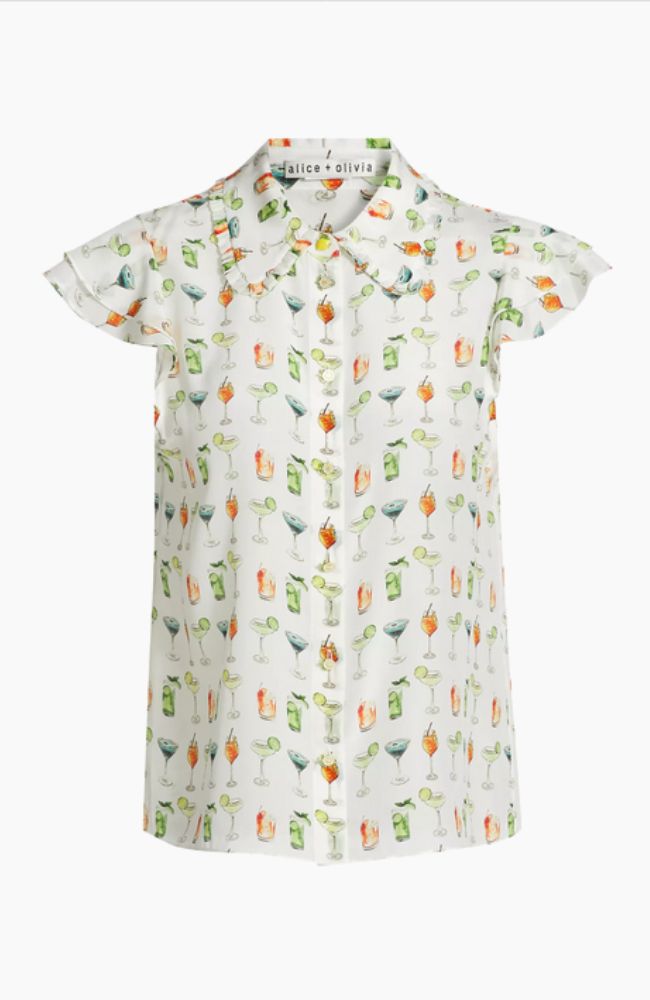 Martel Flutter Sleeve Blouse in Sweet on You