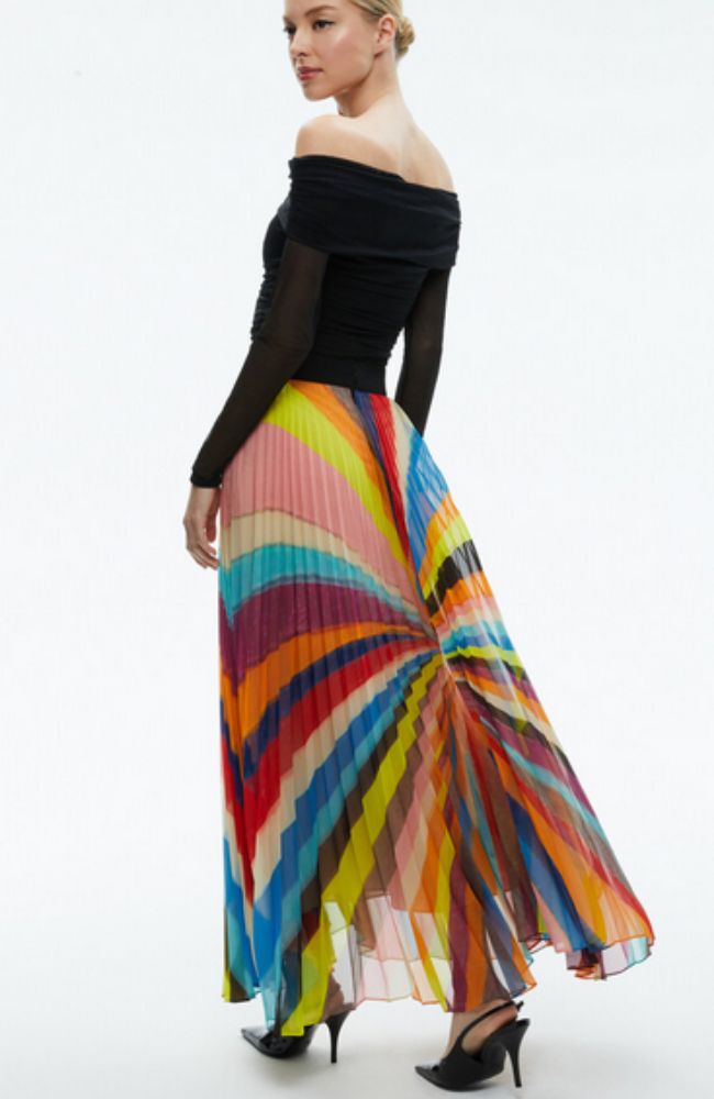 Katz WWB Pleated Maxi Skirt