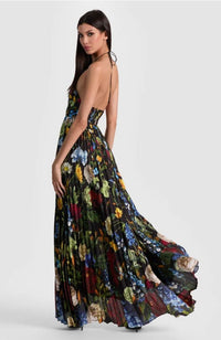 Hannah Deep V Neck Maxi Dress
