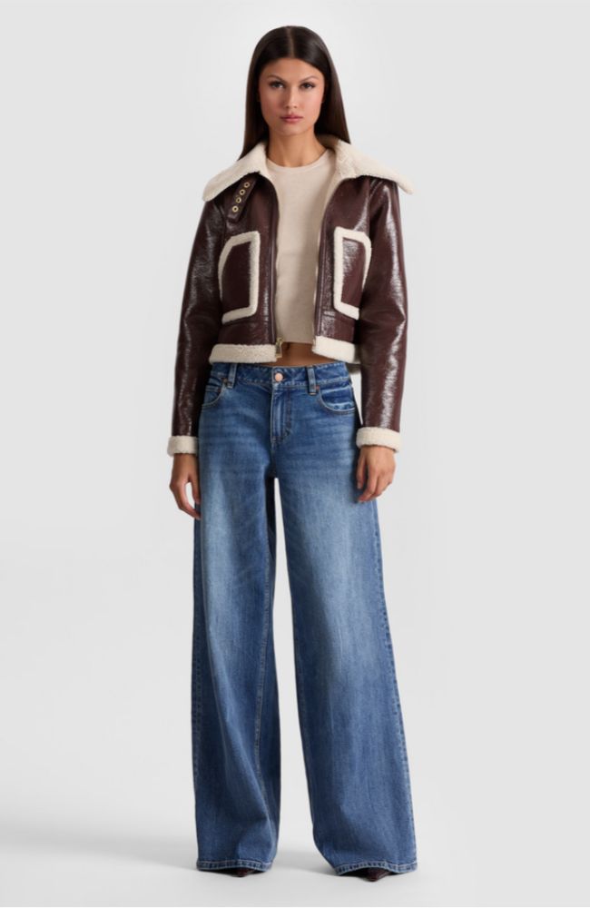Isaiah Cropped Aviator Jacket