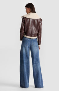 Isaiah Cropped Aviator Jacket