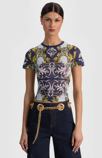 Tess Tee in Antique Scroll