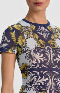 Tess Tee in Antique Scroll