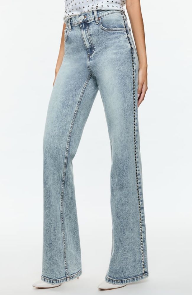 Bodie HR Bootcut Studded Jean