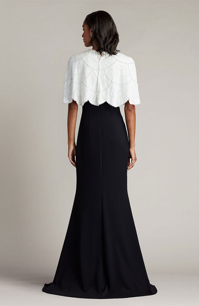Ivory Cape Black Gown