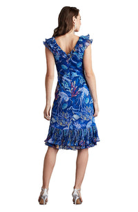 Venita Cascading Ruffle Dress