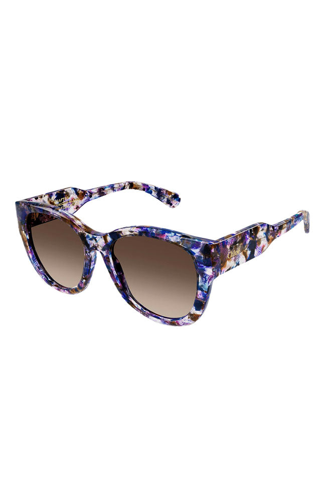 Chloe Sunglass Soft Cat Eye Purple