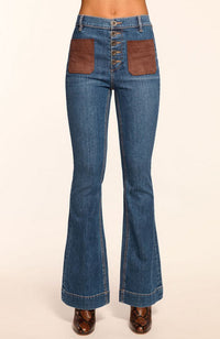 Suede Combo Cindy Jeans