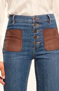 Suede Combo Cindy Jeans