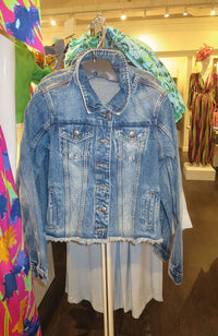 Evil Evil Beaded Denim Jacket