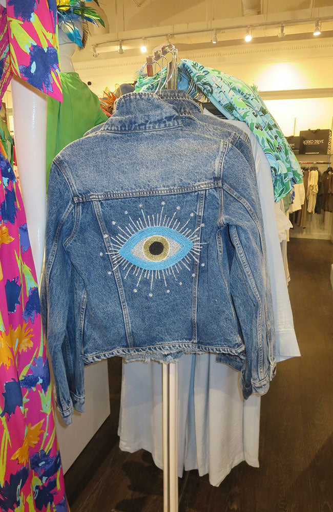 Evil Evil Beaded Denim Jacket