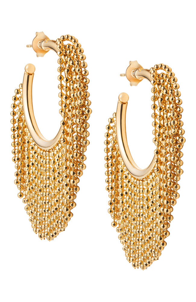 Gold Fringe Hoop