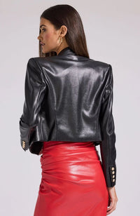 Karl Vegan Leather Blazer