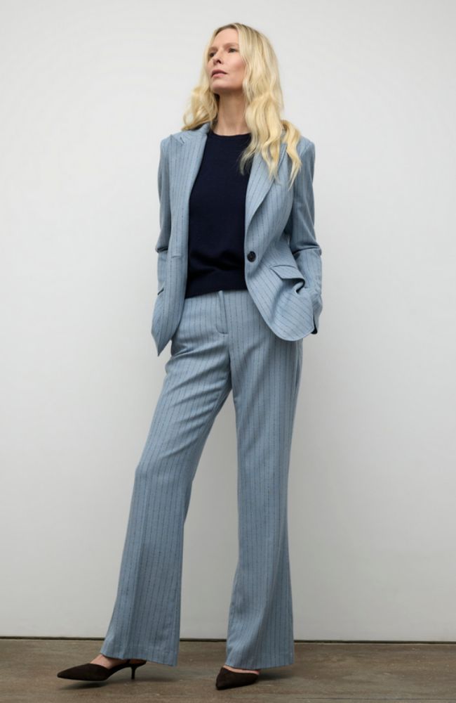 Pin Stripe Flared Pant